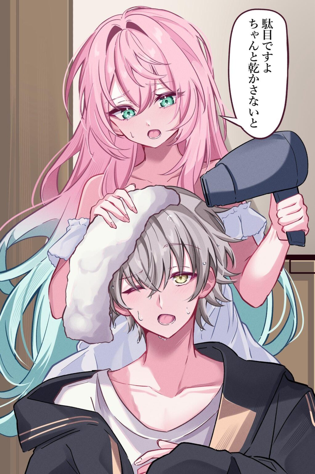 Drying hair by えうげぉ_032