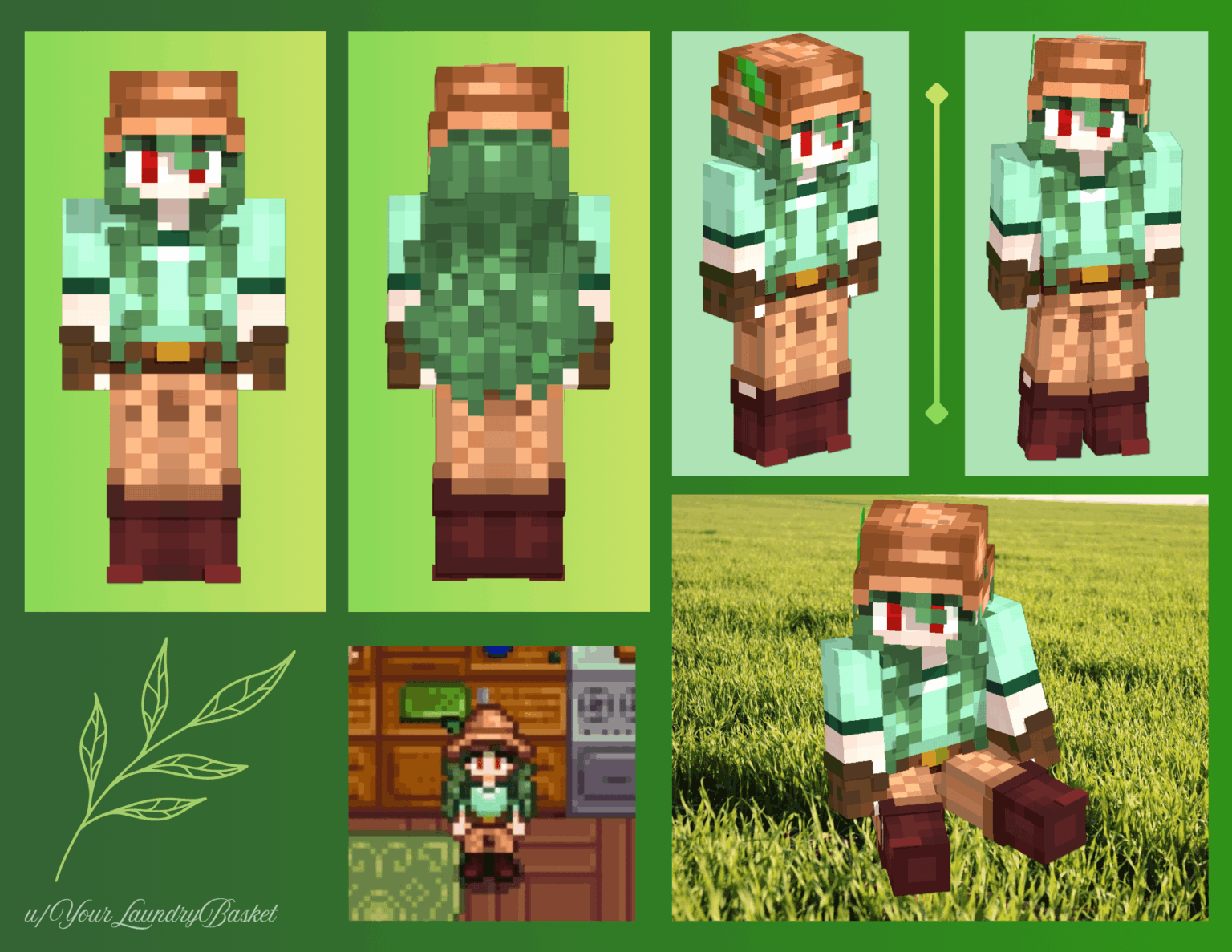 Stardew Valley キャラクターに基づいて Minecraft スキンをカスタマイズしました