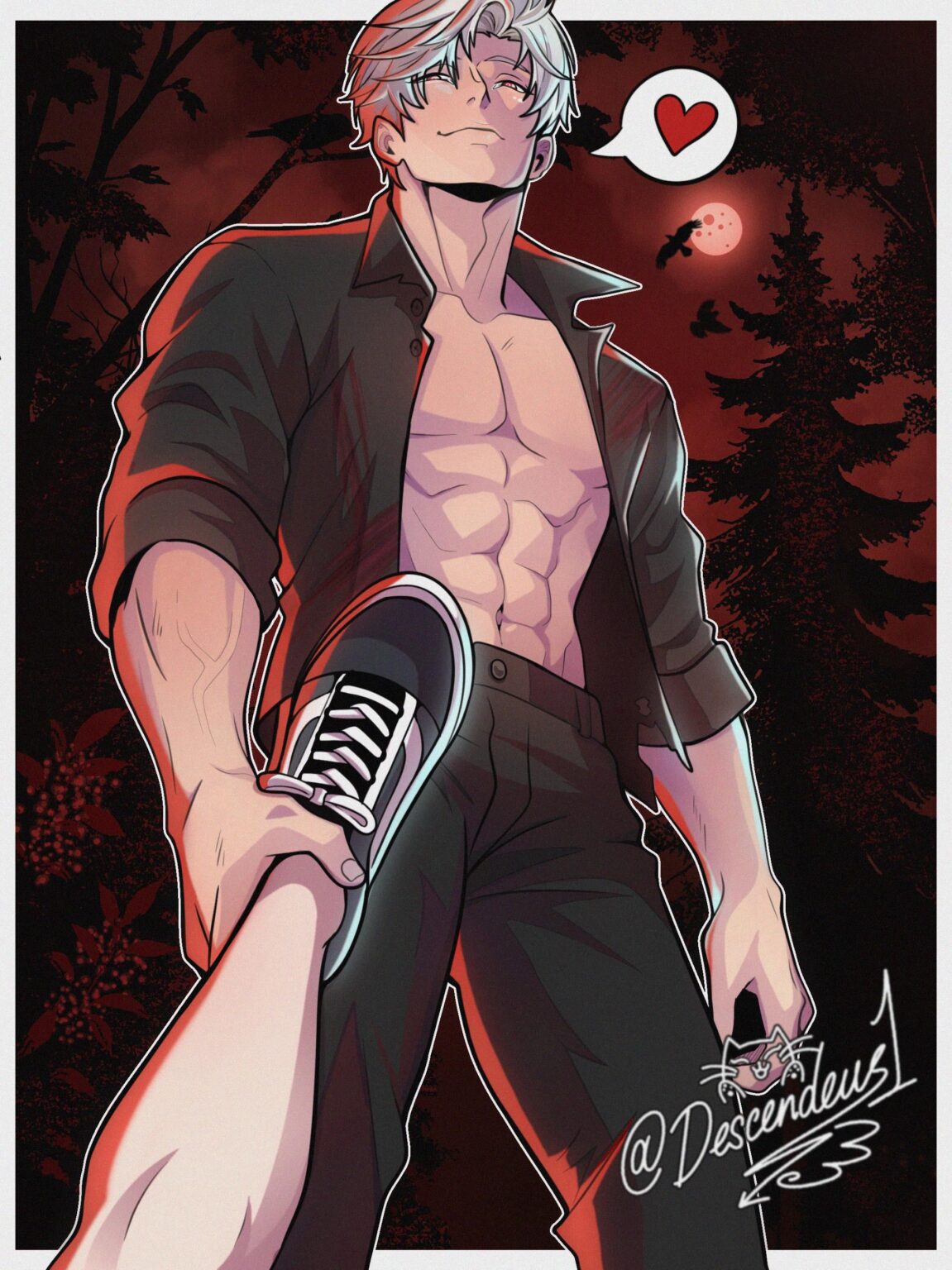 夜の散歩の準備はできていますか、子猫？ @descendeus1