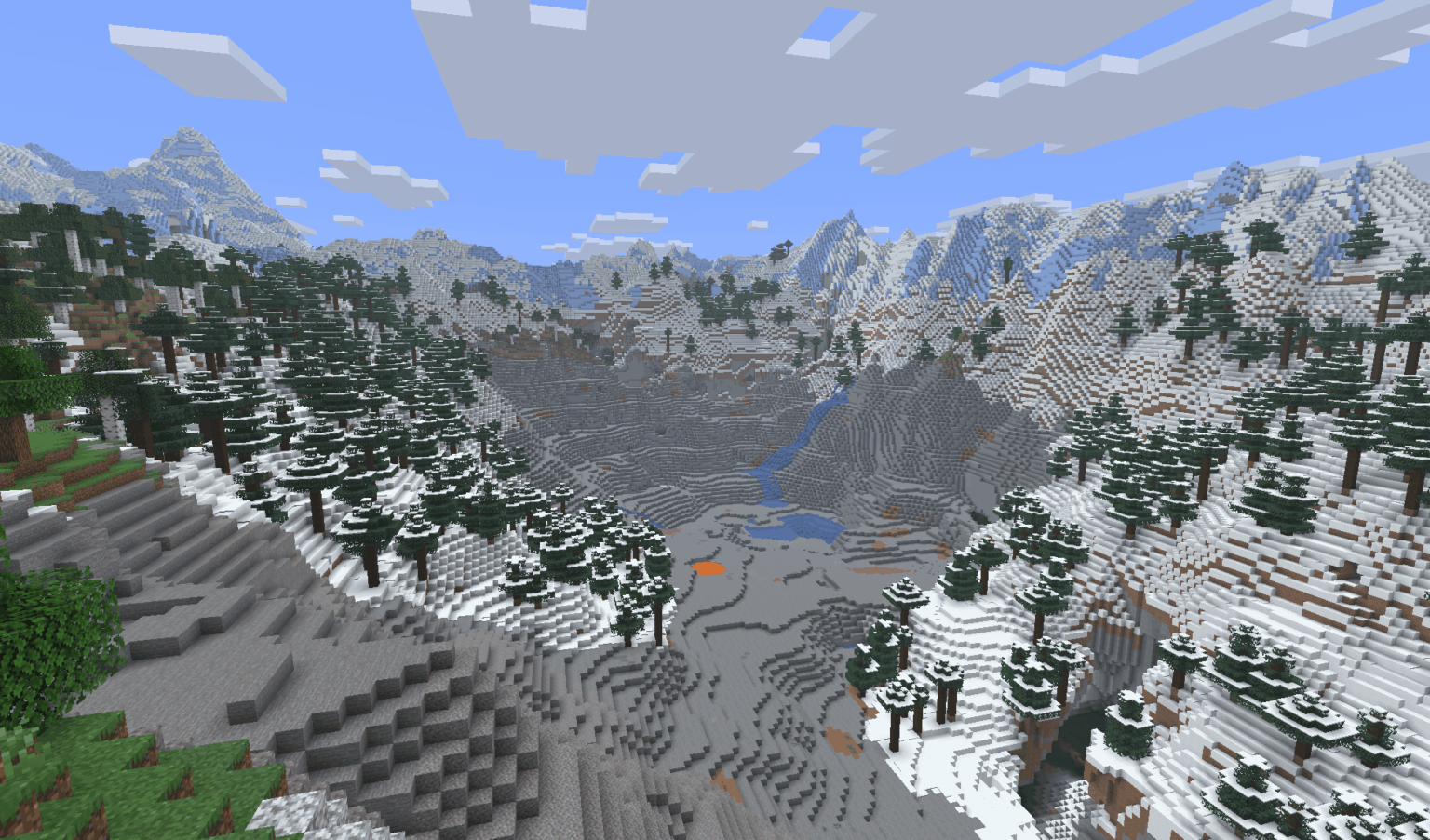 スポーン時の凍った峰に囲まれた石の谷: 236000737