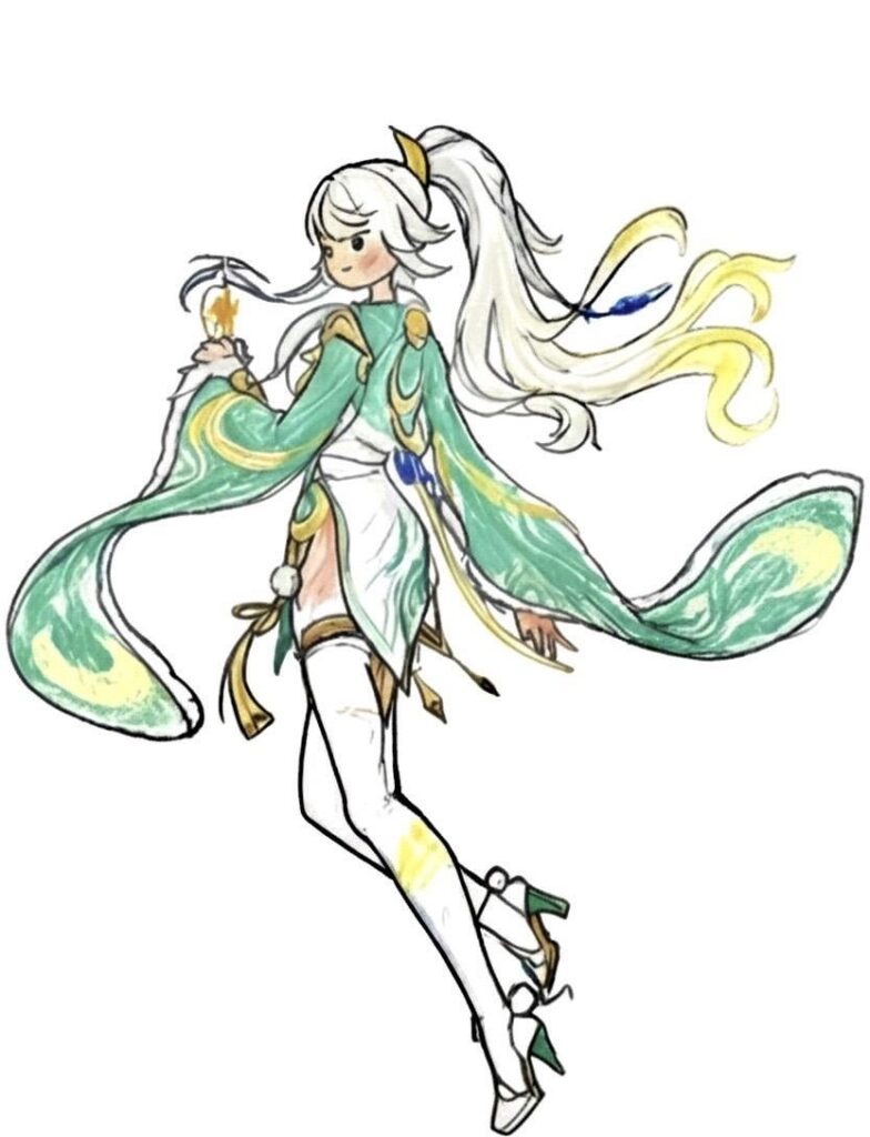 Zibai の描画 (uteyvat 経由)