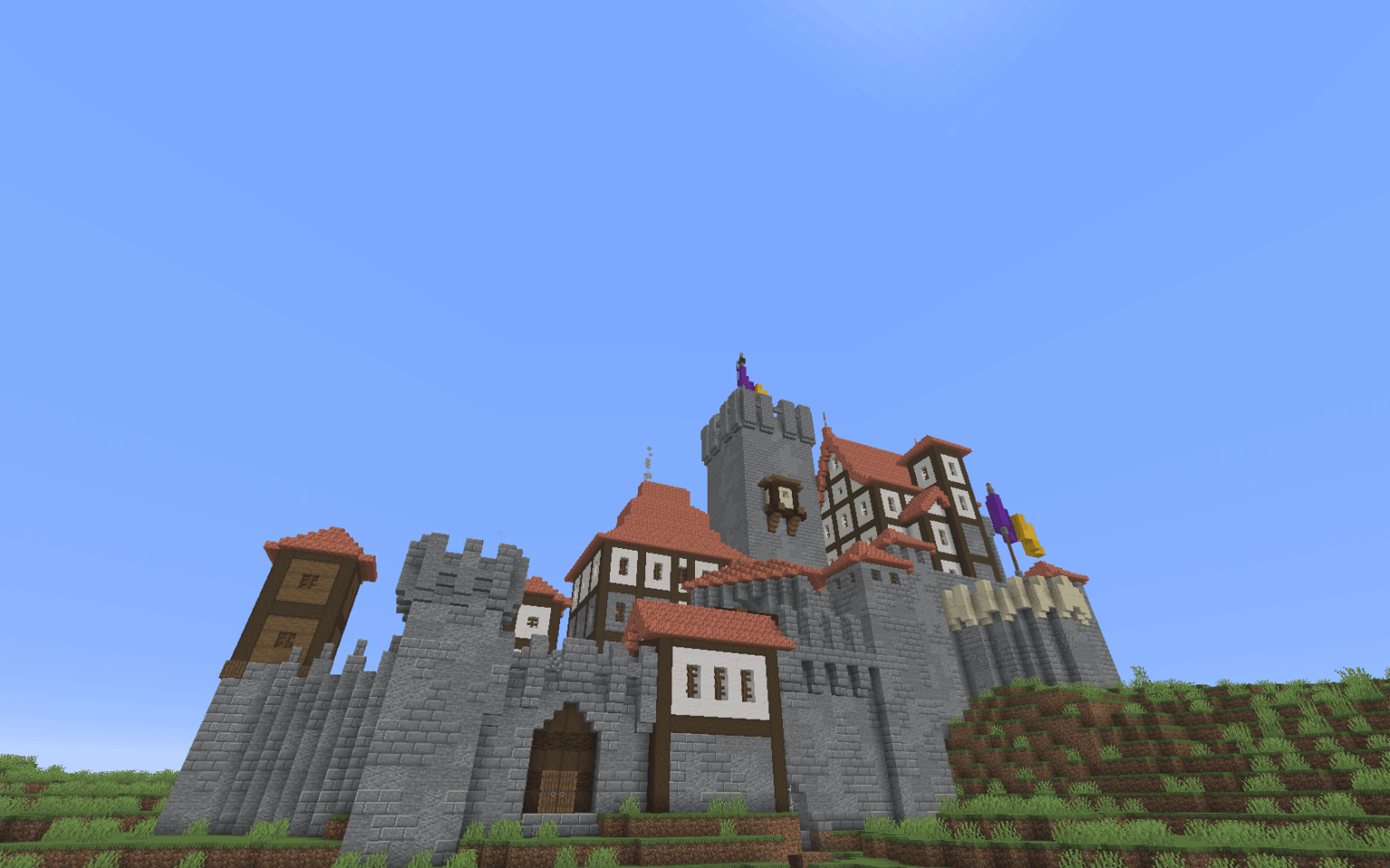 昔のサバイバルワールドのカルベルグ城