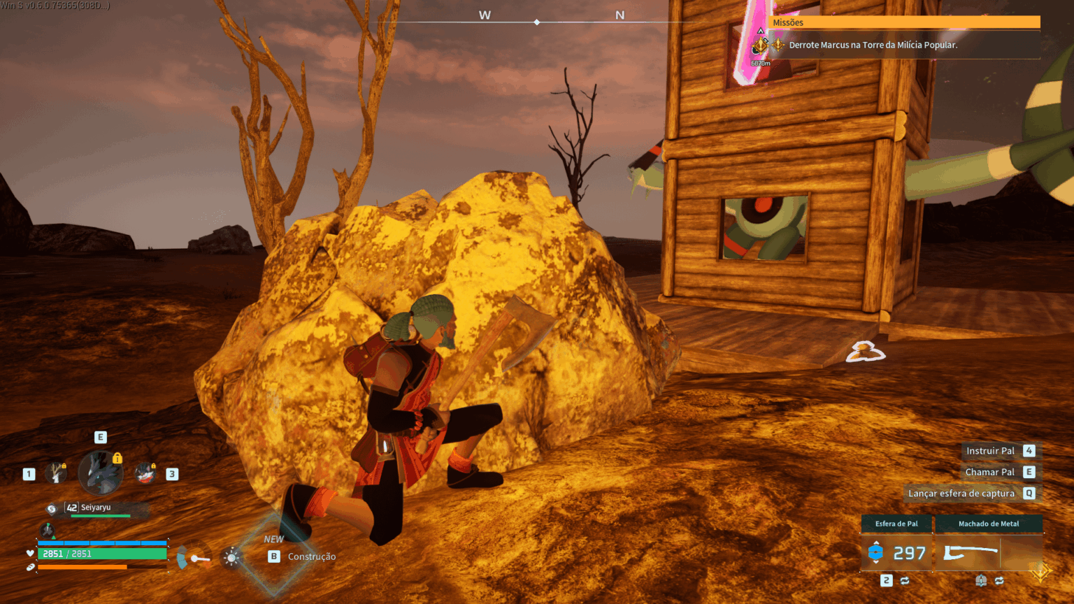 ジェトラゴンが眠っている間になんとか捕まえることができました（笑） ￣_(ツ)_/￣￣ (ホーム画面に移動してからマップに戻ると、彼の下にキャンプファイヤーを置くことができます。彼は同じ場所に留まります)