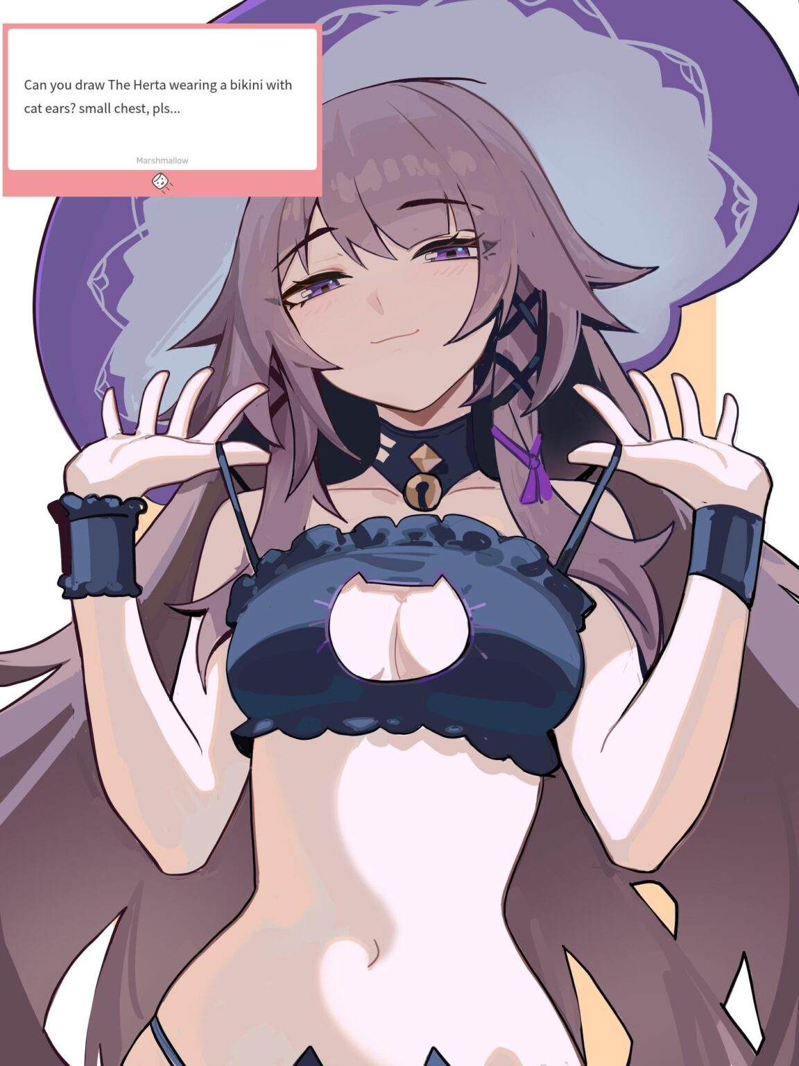 キュートな猫ビキニを着たハータさん！ ❤️ (@Distrbeachboy)