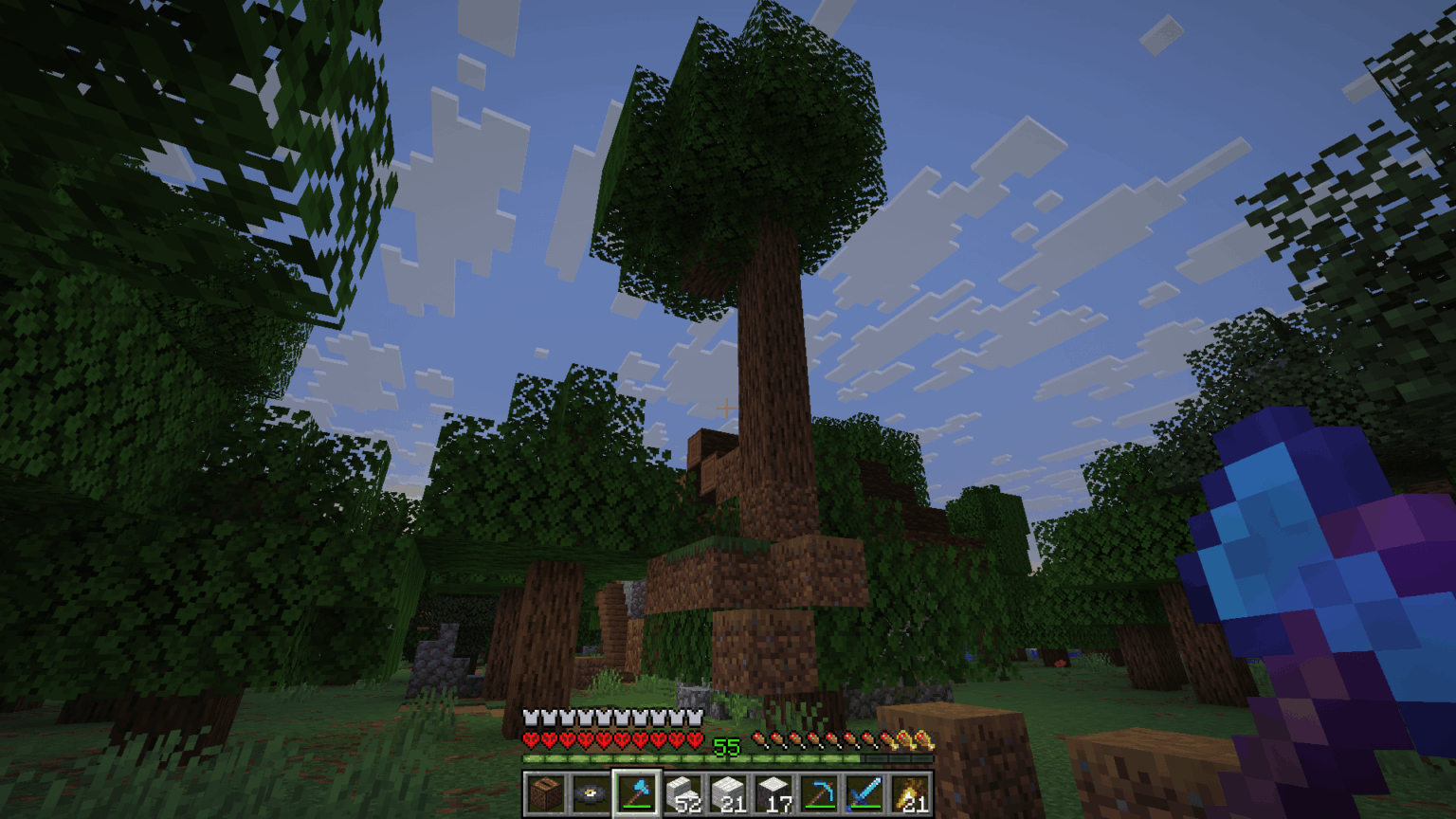 木の上にある木