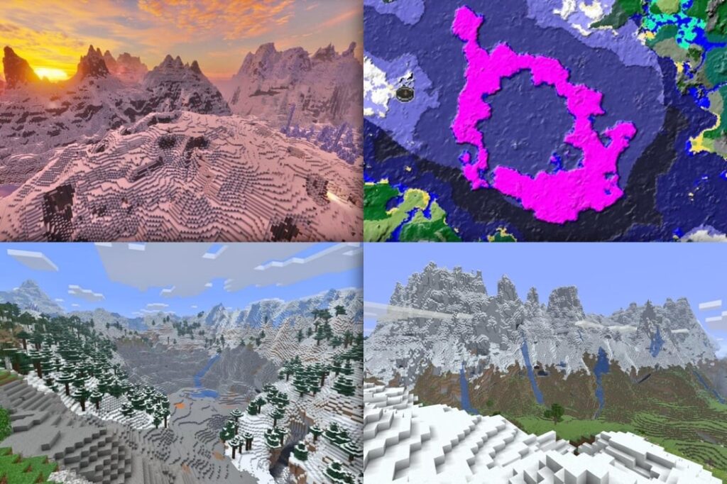 今月のトップシード（冬の氷河、渓谷、山、離島）