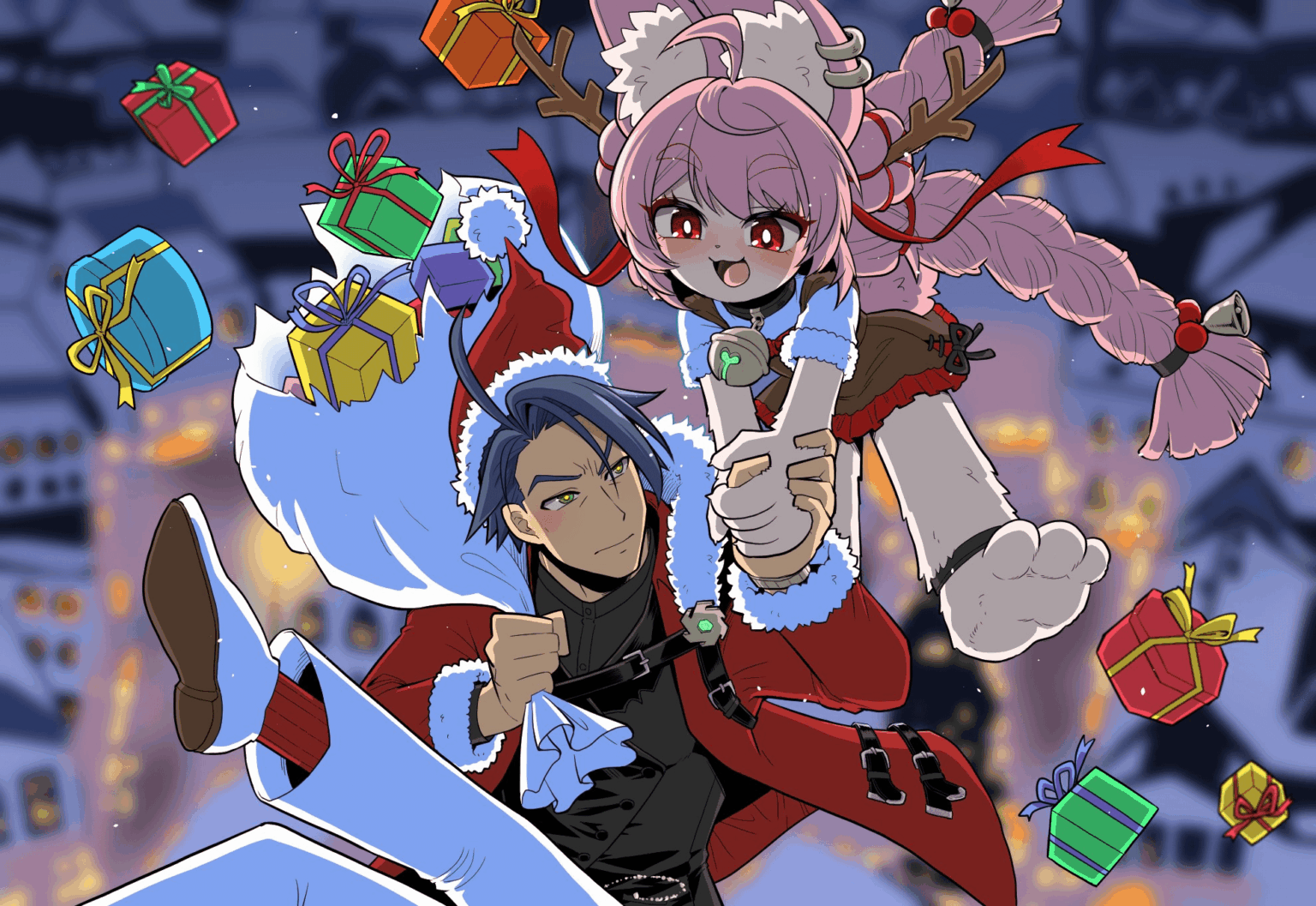 ザオとダミアンのクリスマス by @Amida_mu