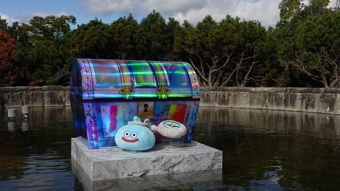 「ドラゴンクエスト」さながらの宝箱も設置