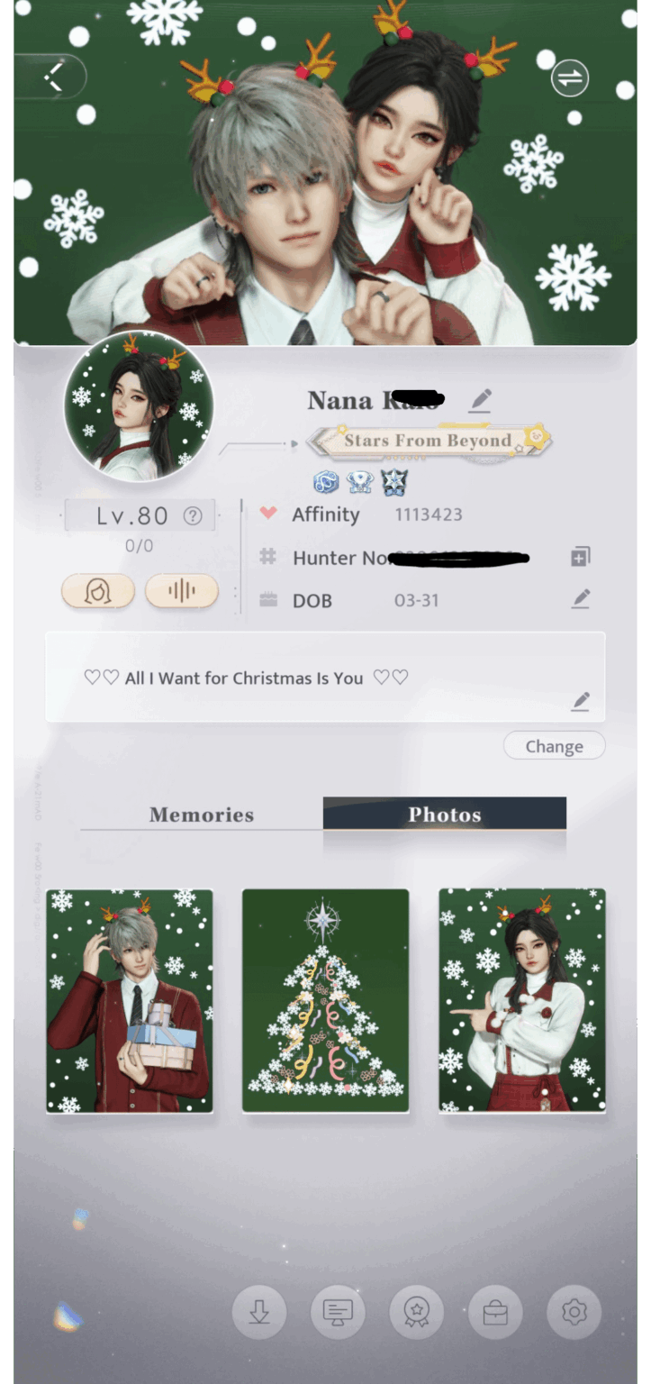 クリスマスプロフィール作ってみた！ 🎄