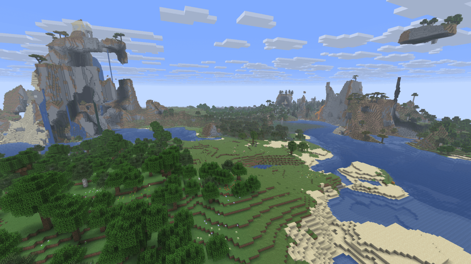 空洞の山と浮島 [Java 1.21.11]