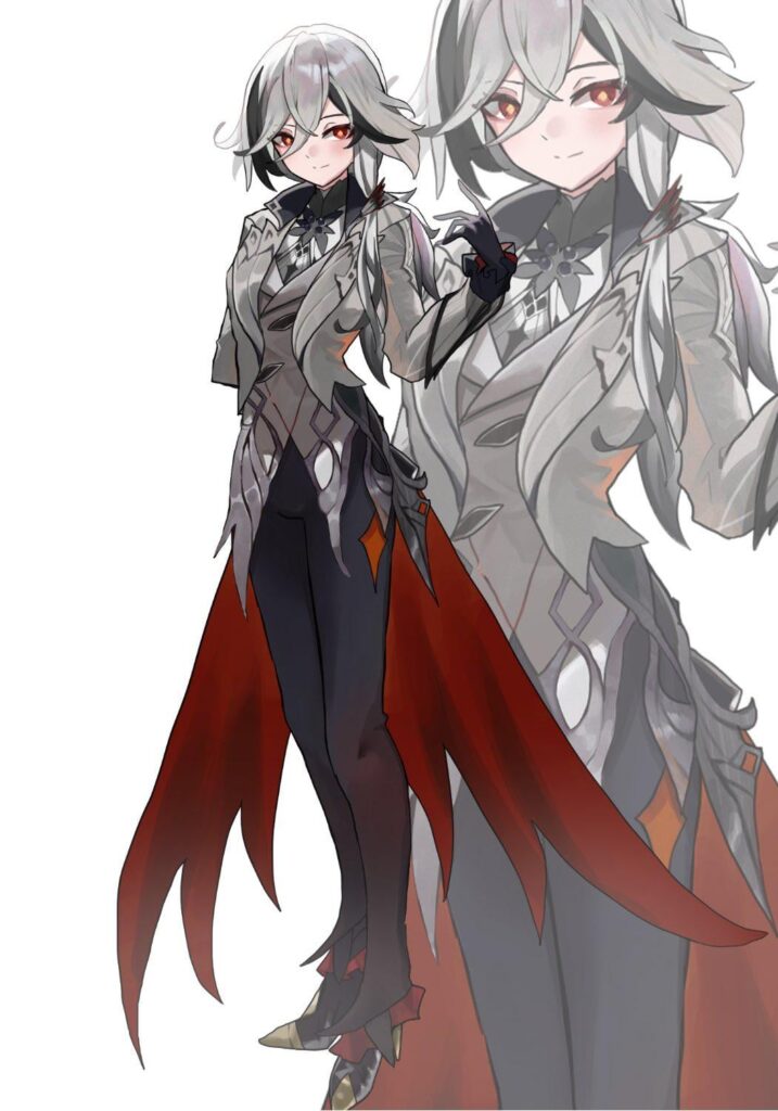 ハーレクインの衣装を着たフーファ