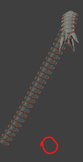 3.0 | Tutel による Titan クラスのサイズ比較 (赤丸内の小さな点は Fluerdelys)