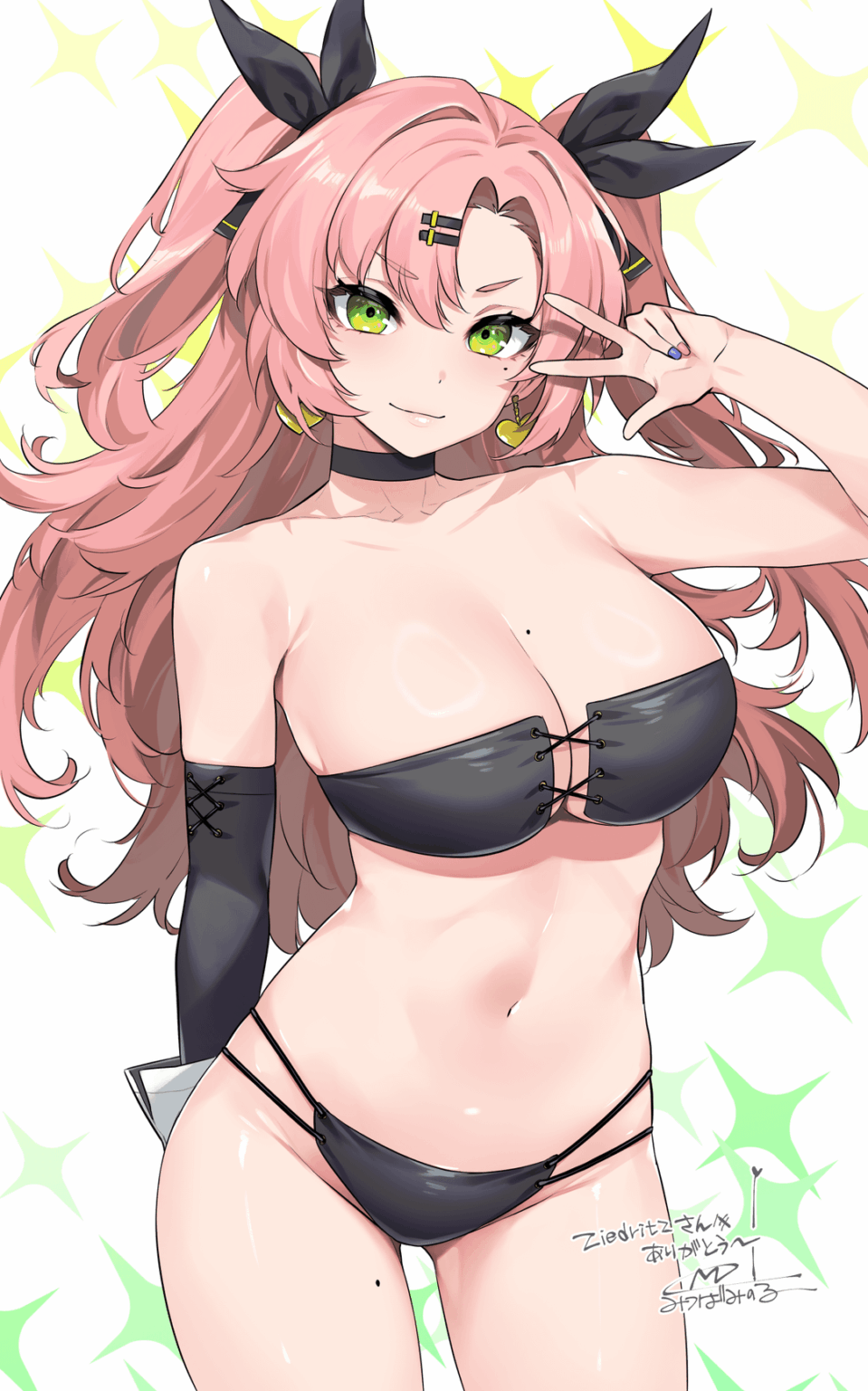 Proxy~ Which looks better? The classic black bikini or this throwback design? by 三ッ葉稔（葉っぱ）