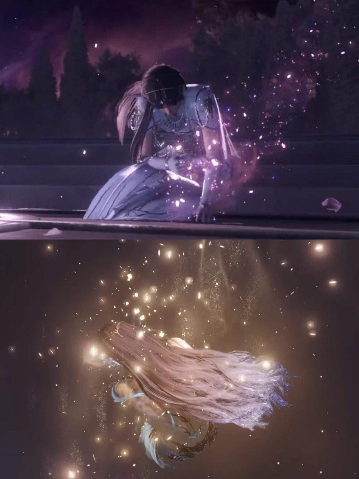 わかりました、これは本当に悲しいです🥲 でも視覚的には 2 つの写真のコントラスト (ゴールドとパープル) が大好きです