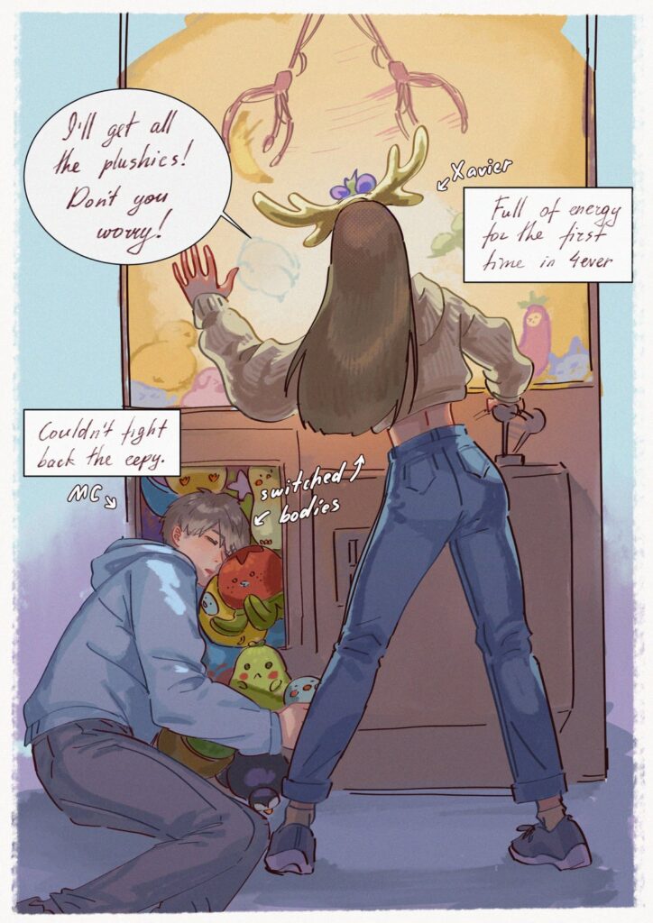 男の子たちとの愚かな身体交換AU!