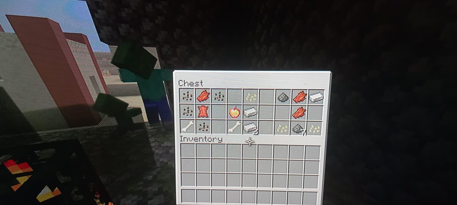 村の真ん中の地表にあるスポナー