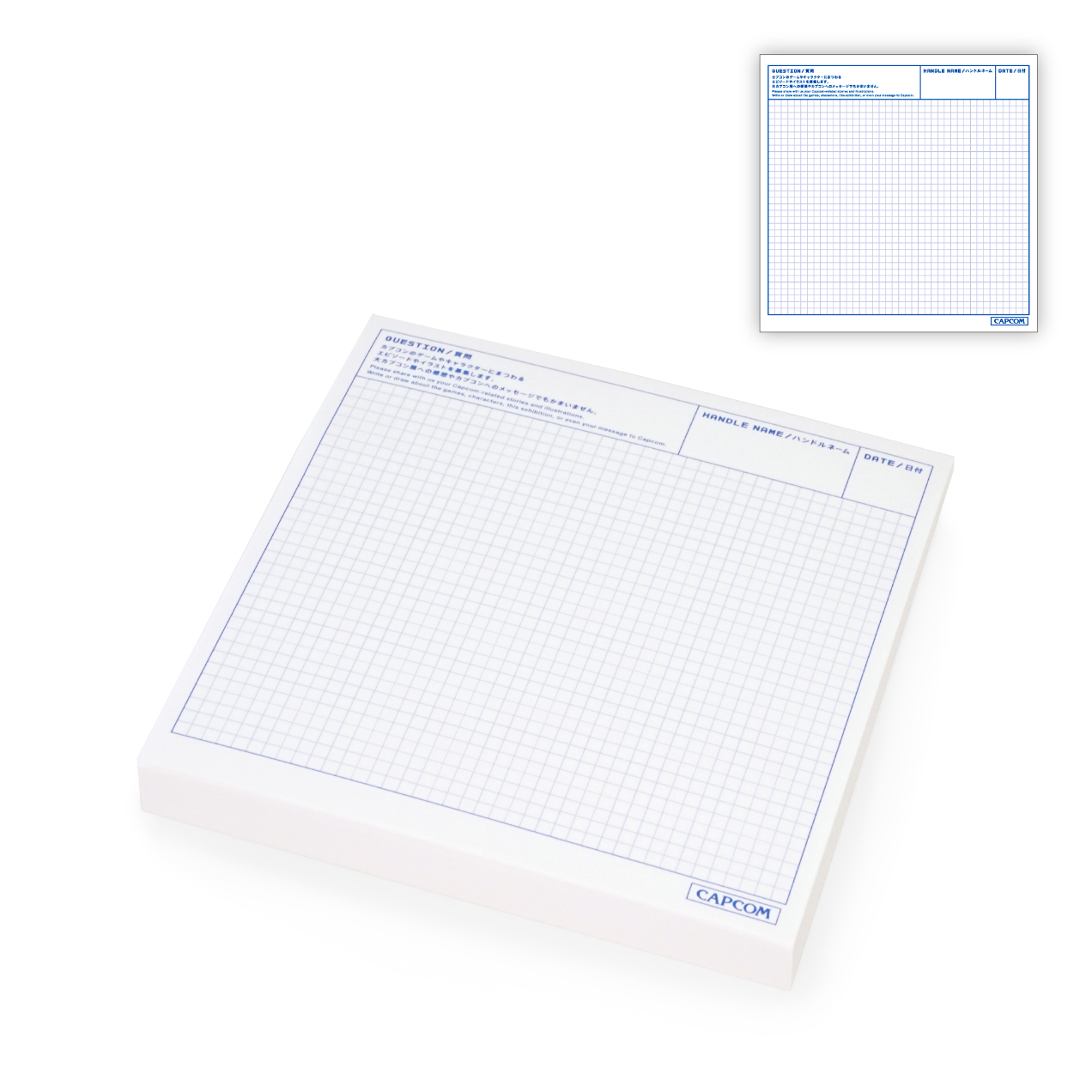 みんなのカプコンエピソード付箋 990円（税込） サイズ：100mm×100mm （C）CAPCOM