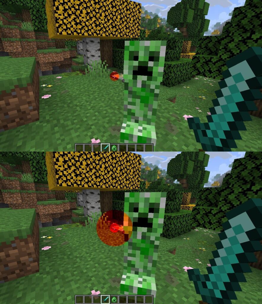 突く代わりにスイングすれば、Minecraft の戦闘はより満足のいくものになるでしょう。