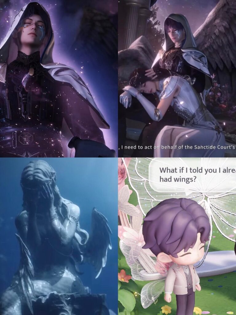 彼のすぐ後ろに翼があるのは偶然ではありません🫣