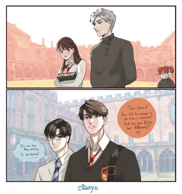 ハリー・ポッターの学校にいる彼​​ら 🤭✨