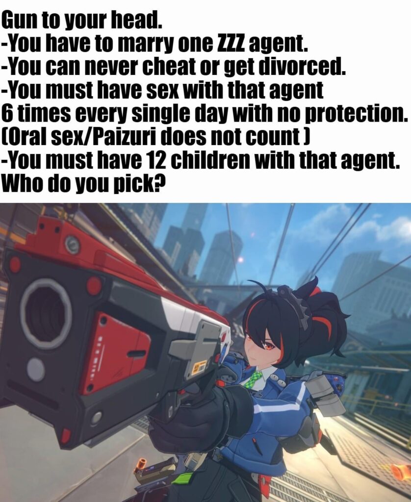 これは非常に難しい質問です。 ZZZ のエージェントは全員、一流の妻または夫です。