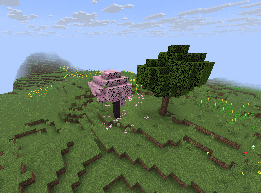 最小のチェリーグローブバイオーム... [-5153255399292185962] 995、75、-1301