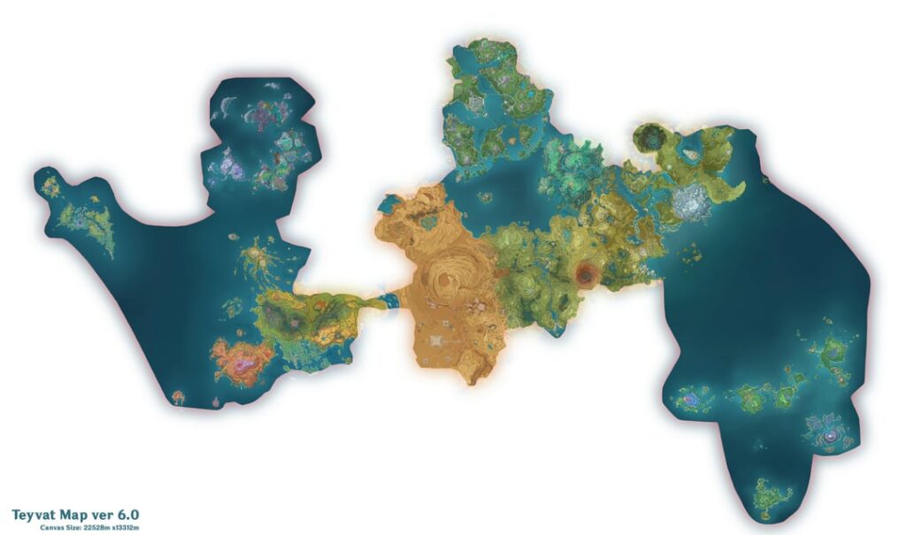 テイヴァト地図 ロールシャッハ・テスト: 何が見えますか?