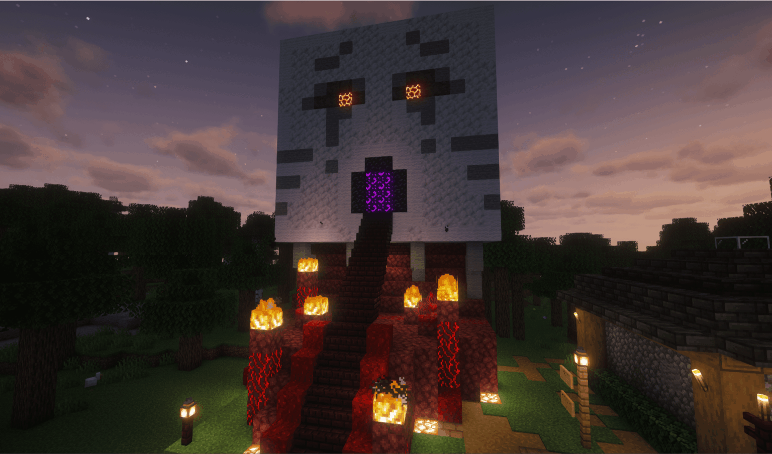 ついにガストネザーポータルの構築が完了しました