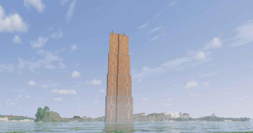 モブファームの上に建てた比較的シンプルなタワー。