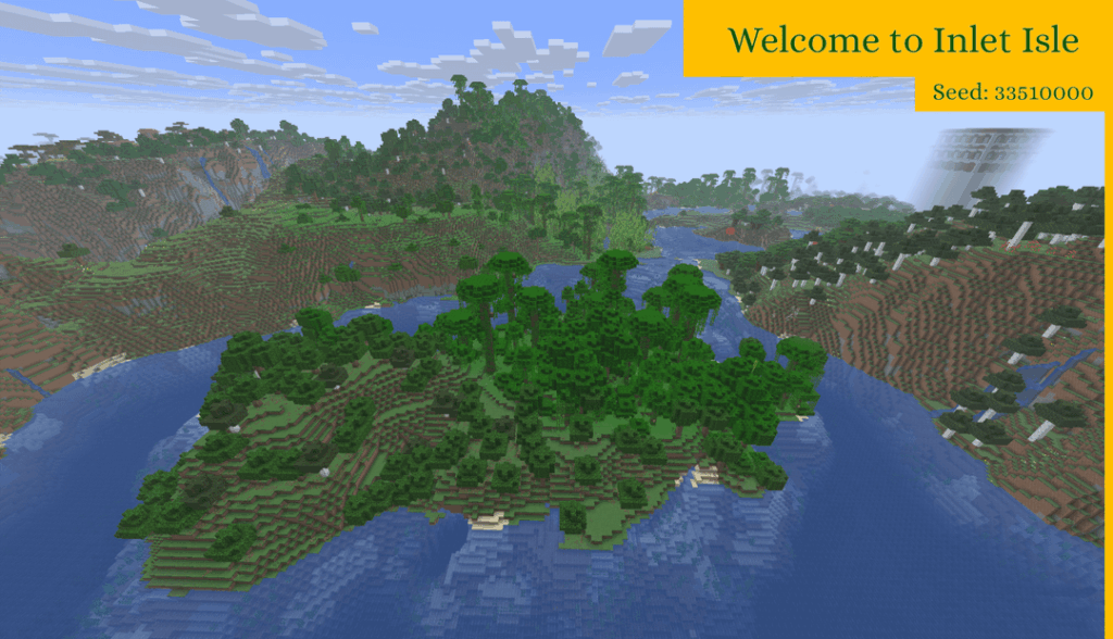 スポーン + 東の海にある囲まれた島と淡い森の邸宅、6 つの記念碑と豪華な崖: インレット アイルへようこそ