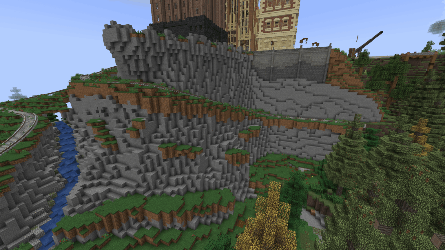 崖の側面のテクスチャリング