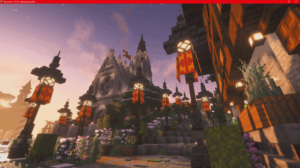 私の王国の町の広場