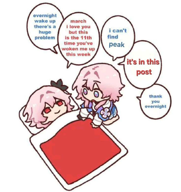 Evernight wake up 新しいリアクション画像がドロップされました [art by dorkdragoon]