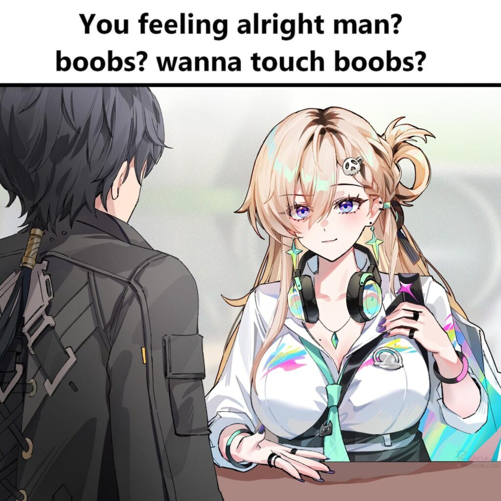 落ち込んでいる友人に対するライネのアプローチ (FoxyReine)