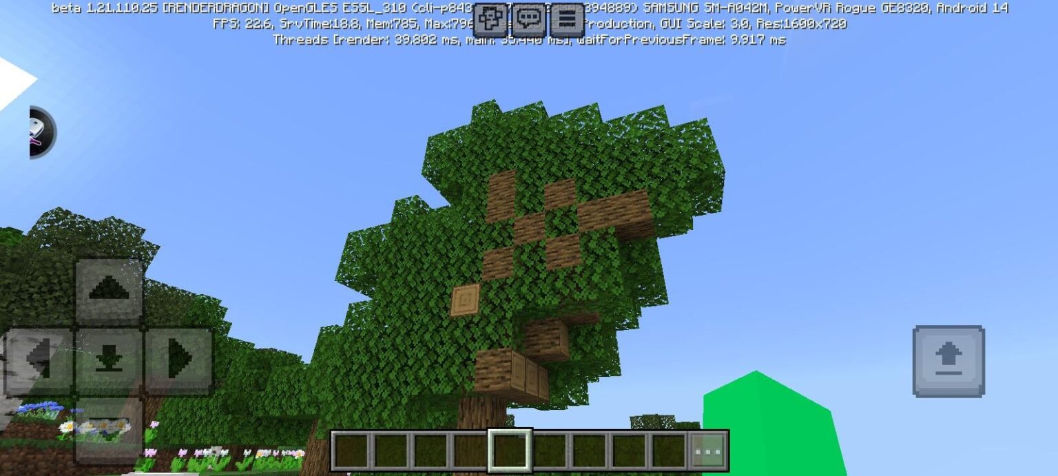 奇妙なハーフツリーのグリッチ (シード: 687923928342394889)