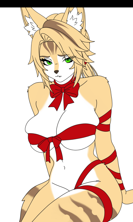 毛皮で覆われたプレゼント