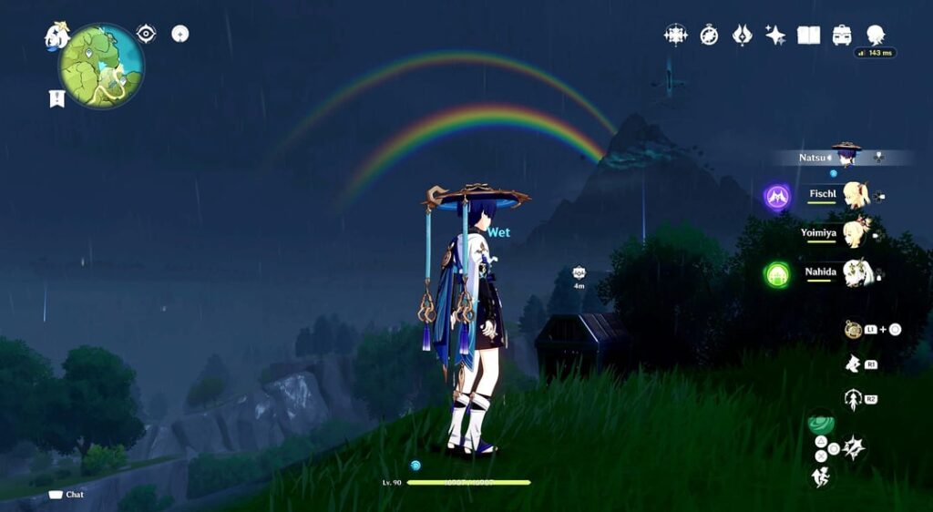 モントシュタットで虹を見ました