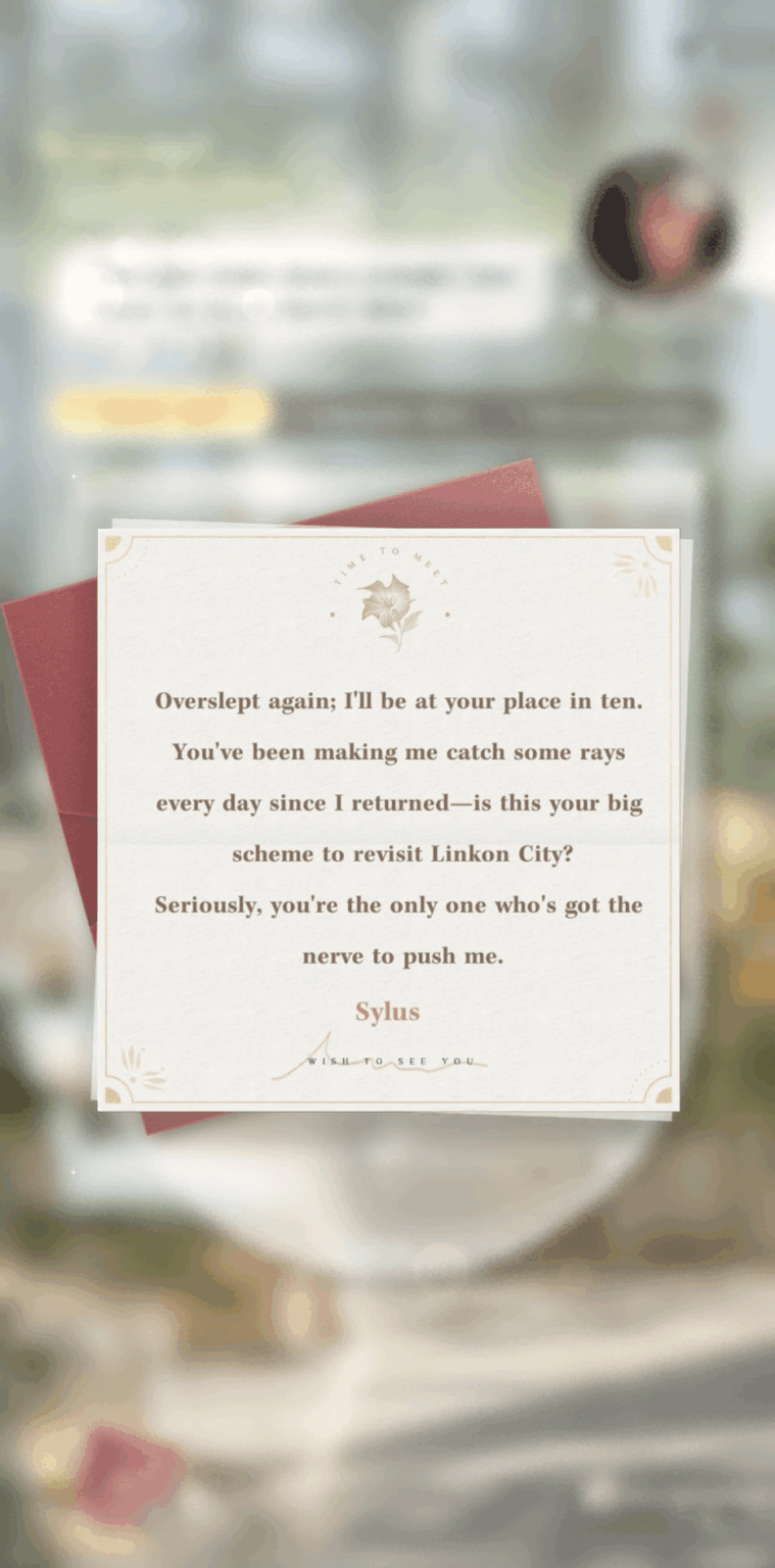 ああ、サイラスが私に手紙をくれました！こんなこと今まで知りませんでした！