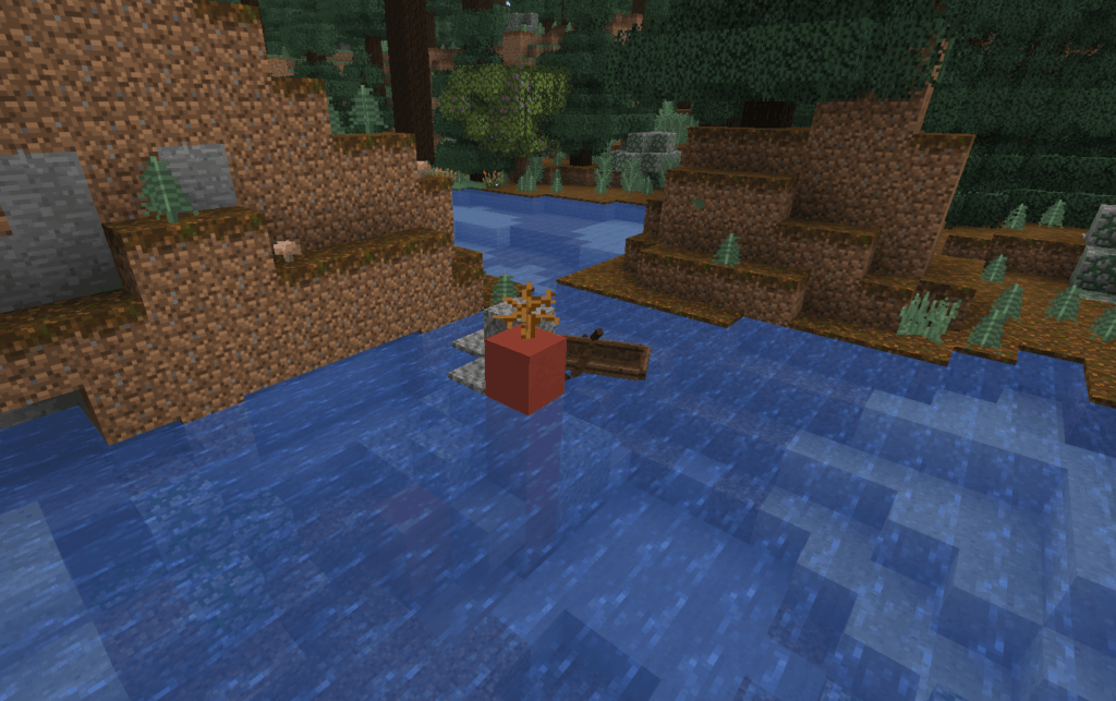 おそらく史上最小の悪地帯バイオーム - 12 ブロックと低木