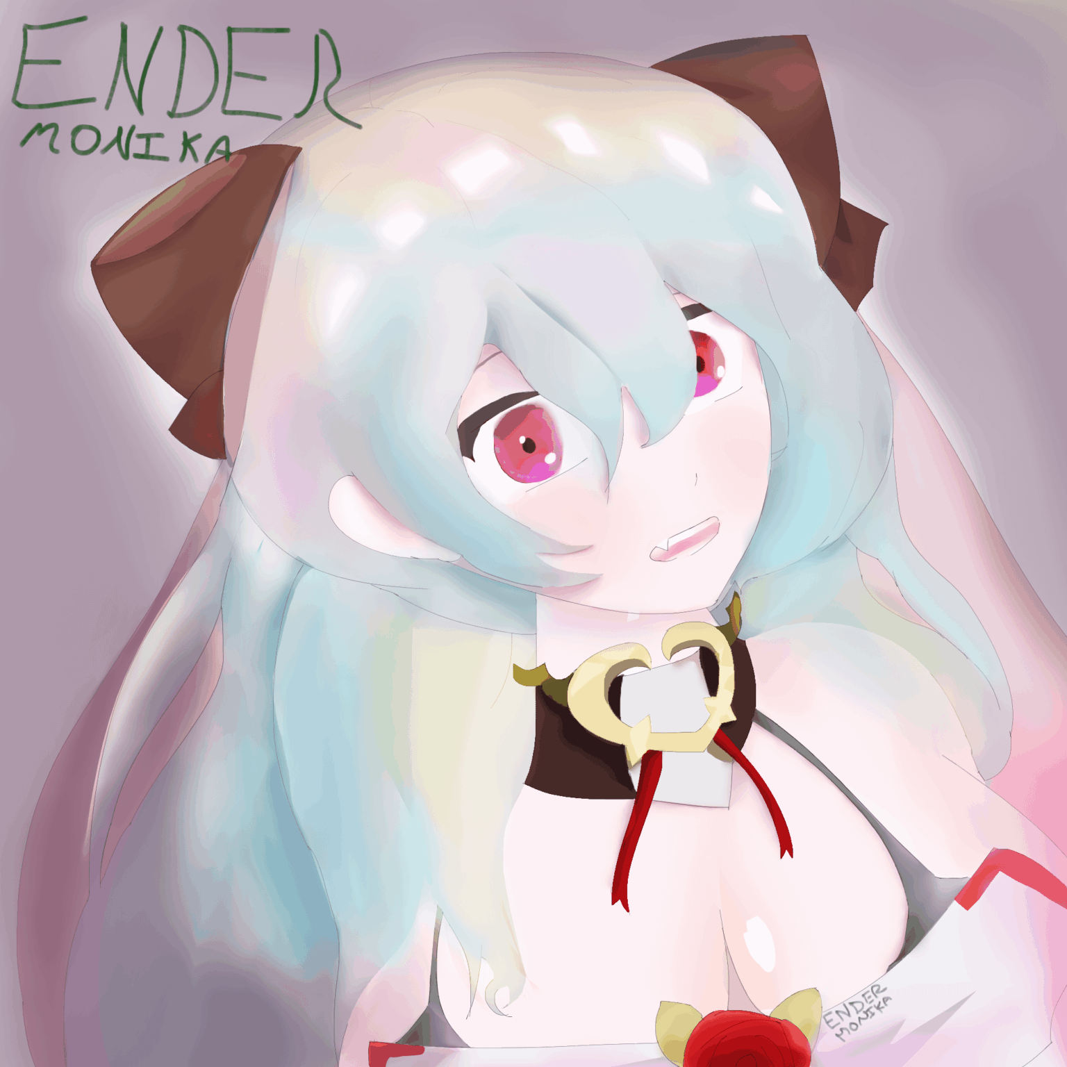 花火を見つめるルナ。 「そして今回は、あなたは星とともに消えませんでした」