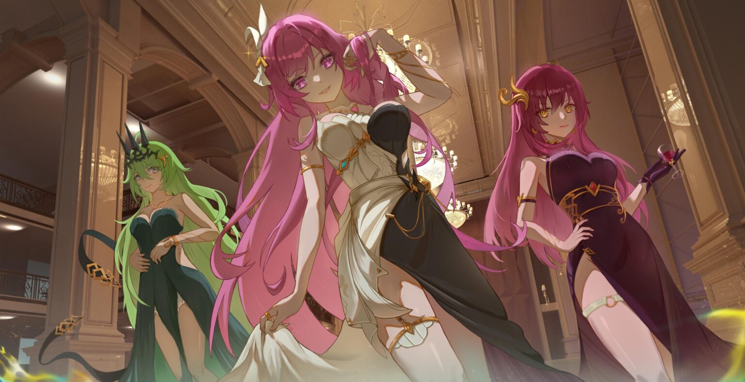 このゲームの最高の妻が新しいバトルスーツを手に入れるまでの画像、580日目：3人の邪悪な王女