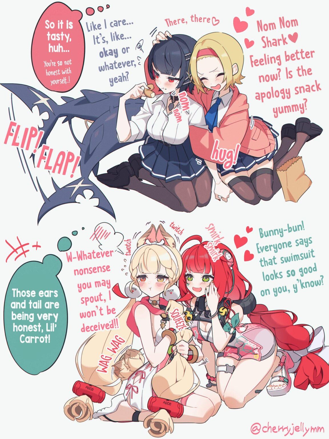 🦈🐰 / アート：cherryjellymm