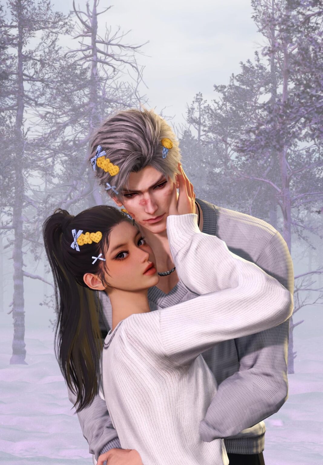 やったー、クリスマスに間に合うように、やっと雪の背景を手に入れました❄️