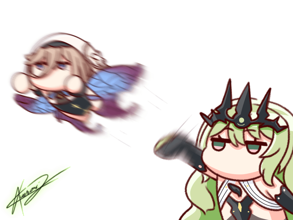 このゲームの最高の妻が新しいバトルスーツを手に入れるまでの画像、598日目：蝶と遊ぶ