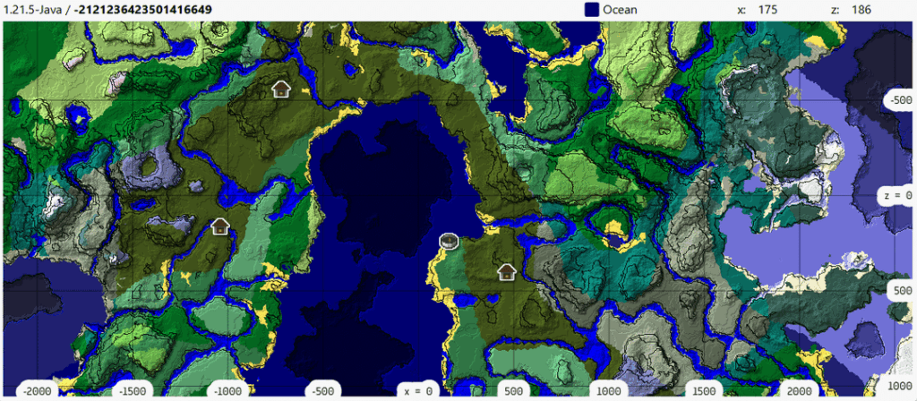 メリークリスマス！ - Minecraft サンタのいたずらリストにスポーンするために、これらの家に近づいて行きましょう! (Java、大規模バイオーム、および 2 つの岩盤シード)