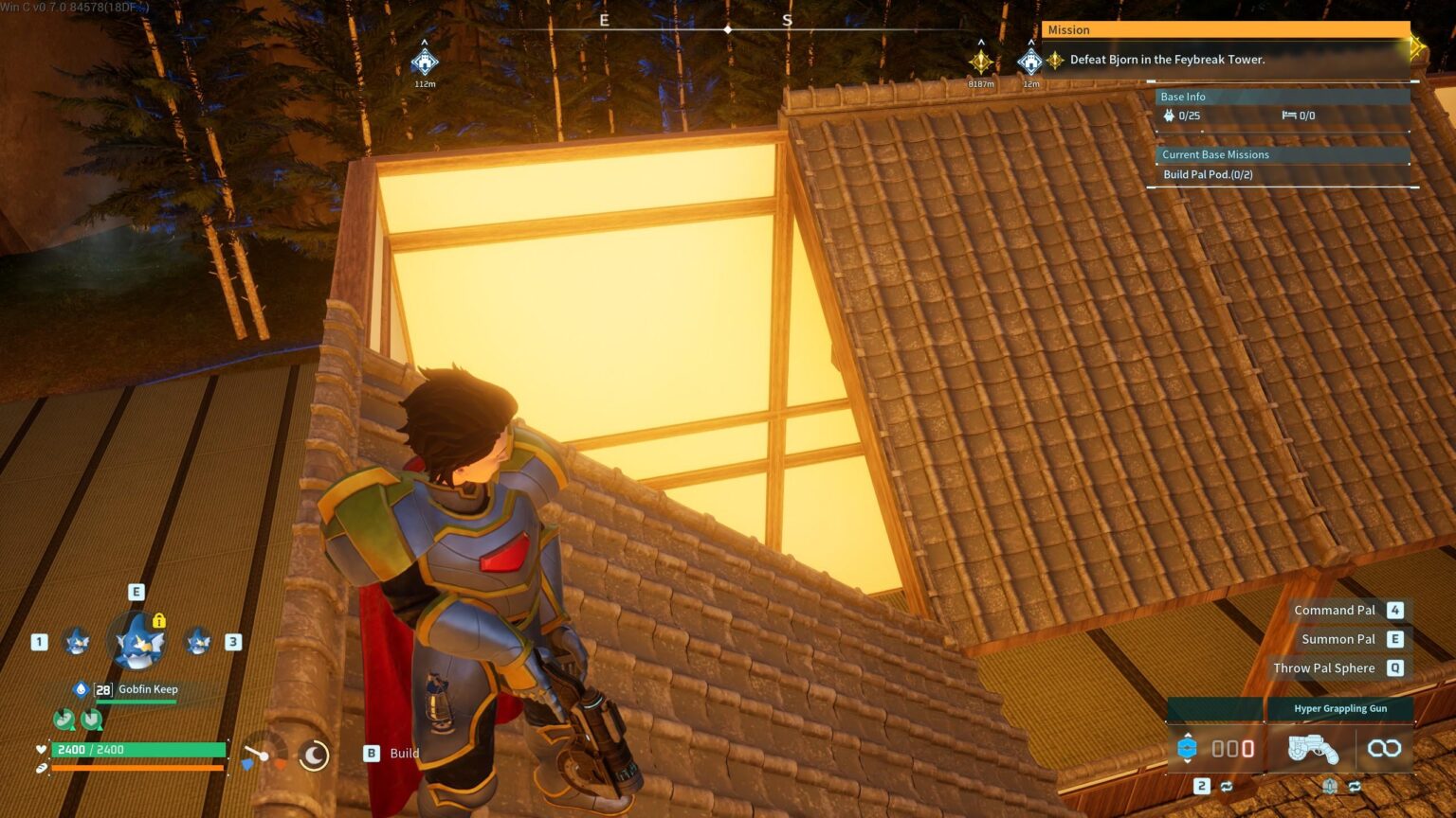 新しい建物の部品