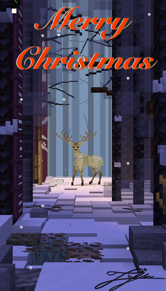 クリスマスの鹿