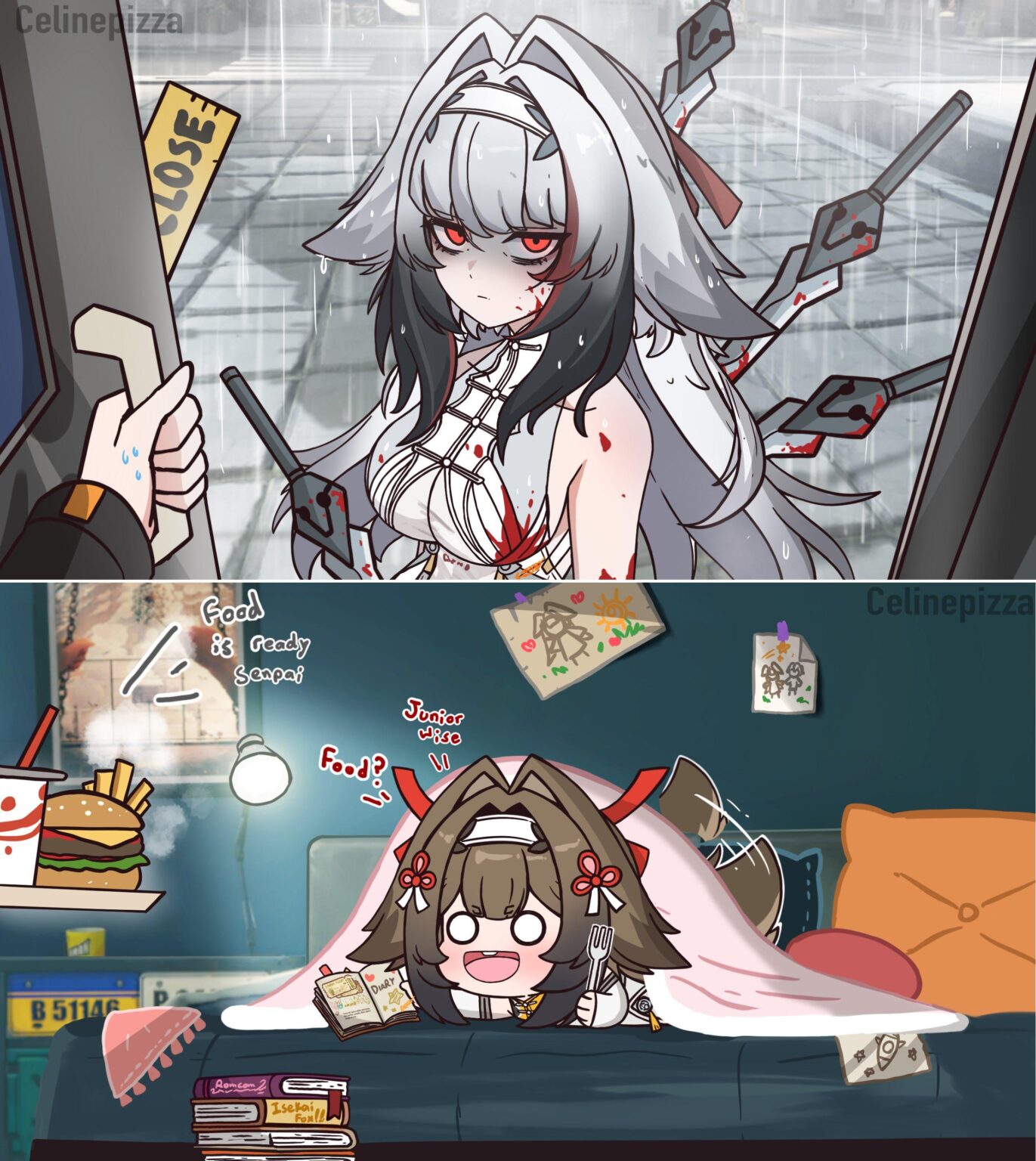 彼女はベッドの中の動物 / アート by PizzaCeline05