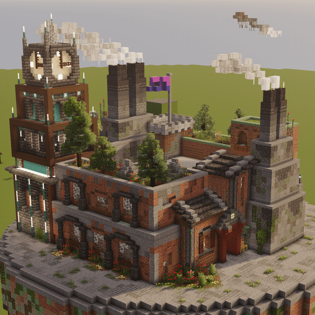 非常に精巧な倉庫建物