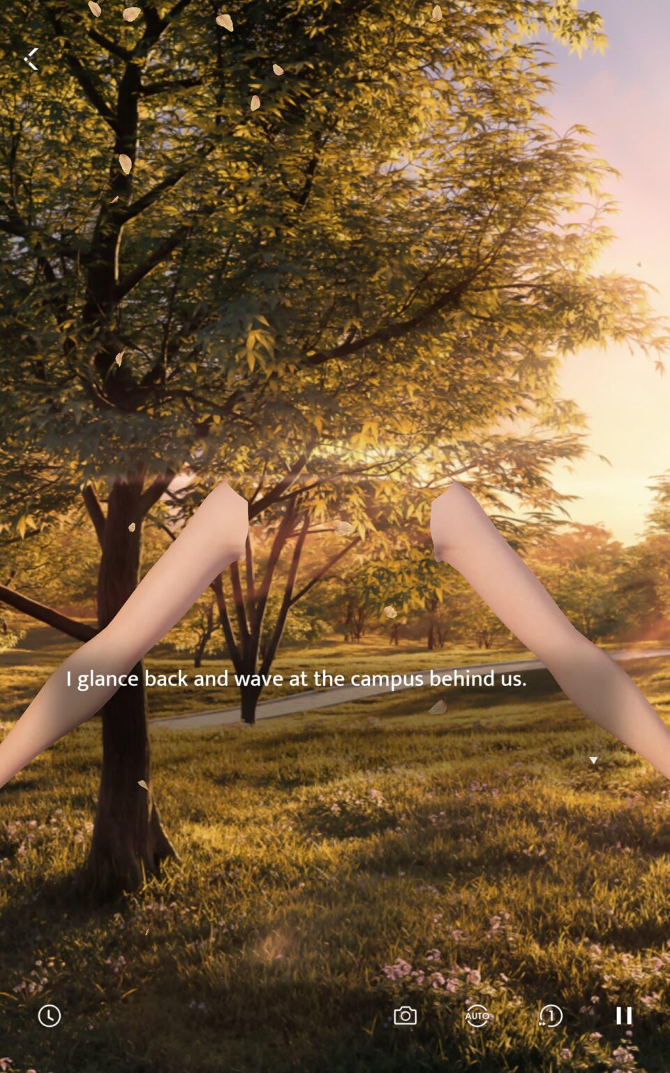 ストーリー中のMCはこんな感じなんですね